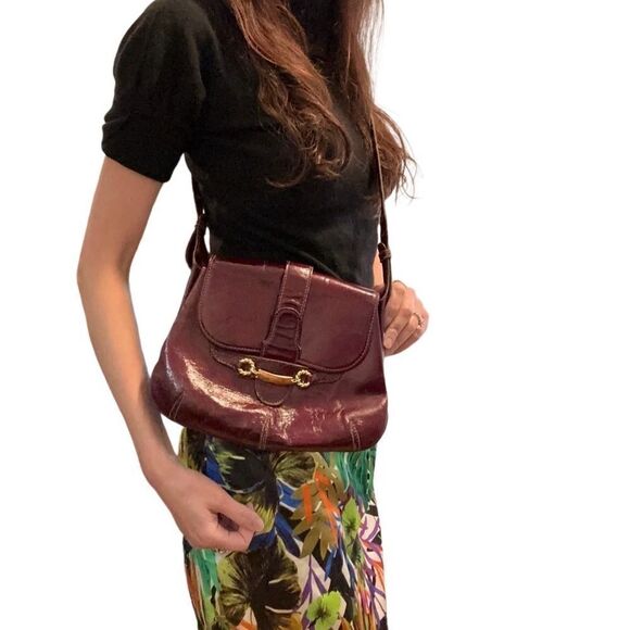 Gucci magenta pants leather vintage bag - Picture 15 of 16